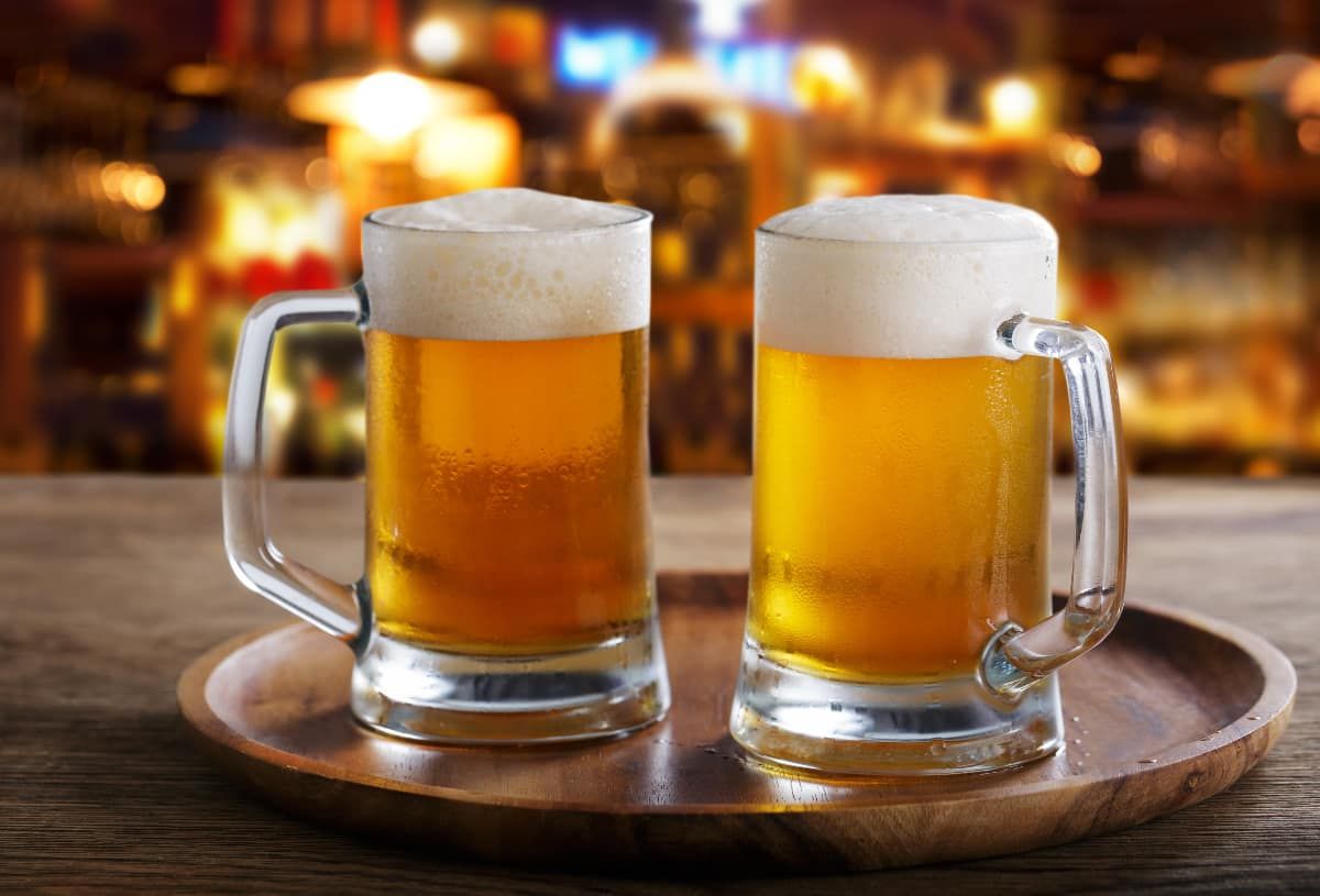 Mugs of beer