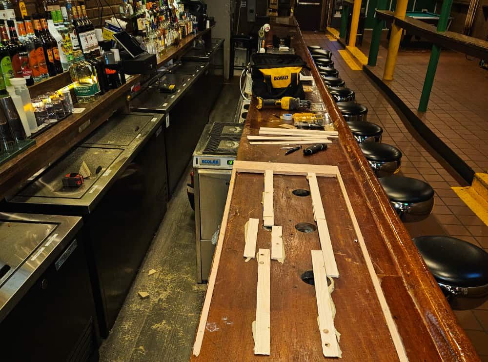 Beer line installation